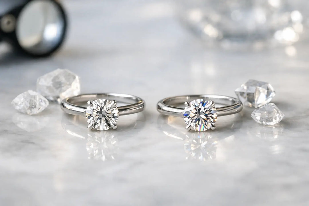 Natural Diamond vs Moissanite Ring Guide