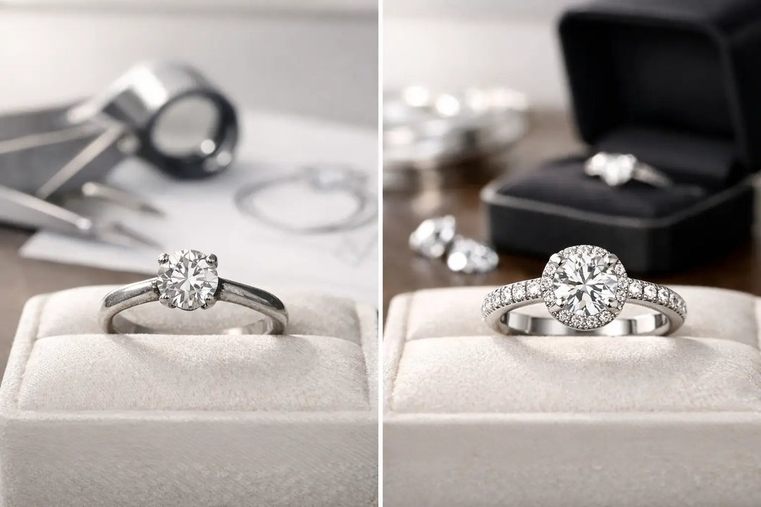 Engagement Ring Redesign Before and After