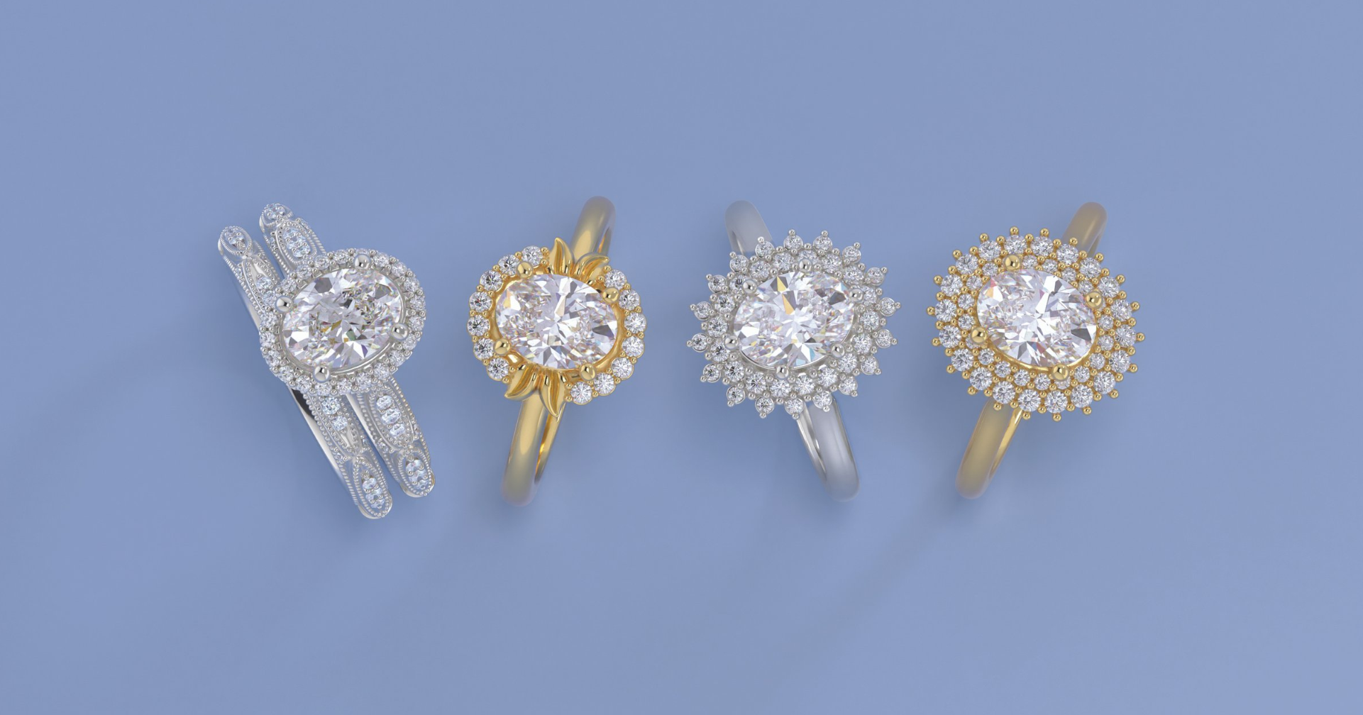 Halo Style Engagement Rings