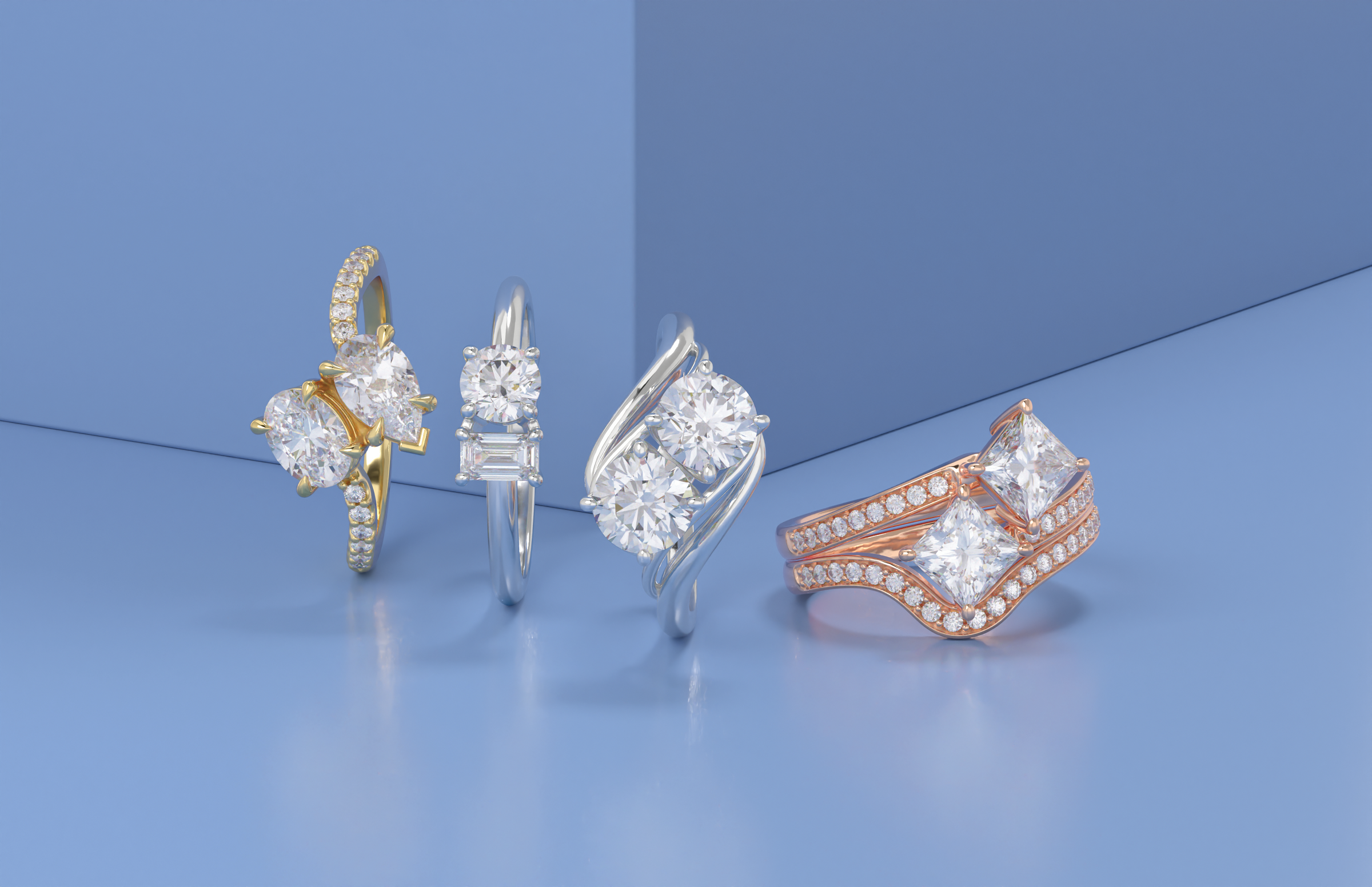 Two Stone Engagement Rings