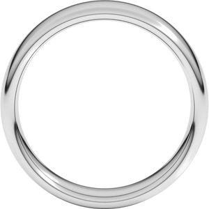 14K White Gold 6 mm Comfort-Fit European-Style Band. E10:1052:P