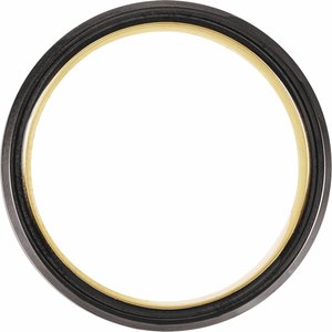 18K Yellow Gold PVD & Black PVD Tungsten 7 mm Beveled-Edge Grooved Comfort-Fit Band. TAR52198:106:P