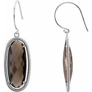Sterling Silver 25x10 mm Oval Earrings. 85646:1000:P