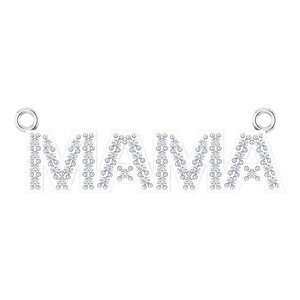 14K White Gold 1/10 CTW Diamond Mama Necklace Center 88209:LG602:P