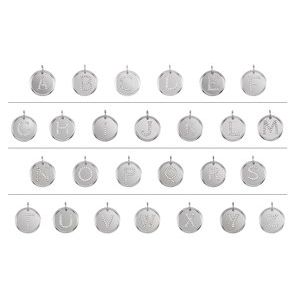 Sterling Silver .08 CTW Diamond Posh Mommy® Initial A 18" Necklace
