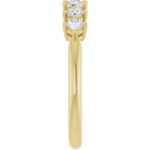 14K Yellow Gold 3/8 CTW Diamond Anniversary Band. 126360:LG6002:P