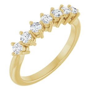 14K Yellow Gold 3/8 CTW Diamond Anniversary Band. 126360:LG6002:P