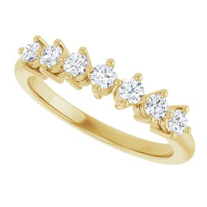 14K Yellow Gold 3/8 CTW Diamond Anniversary Band. 126360:LG6002:P