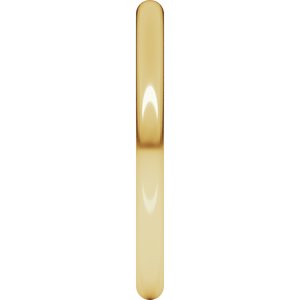 14K Yellow Gold 2 mm Comfort-Fit Full Round Band. FR7:2091:P