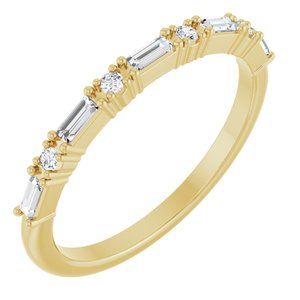 14K Yellow Gold 1/5 CTW Diamond Anniversary Band. 126544:101:P
