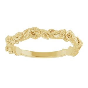 14K Yellow Gold Rose Ring. 57872:101:P