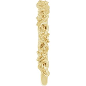 14K Yellow Gold Rose Ring. 57872:101:P