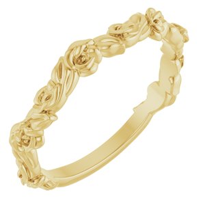 14K Yellow Gold Rose Ring. 57872:101:P
