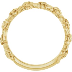 14K Yellow Gold Rose Ring. 57872:101:P