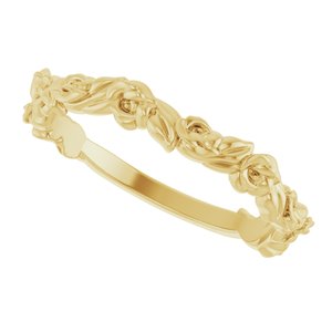 14K Yellow Gold Rose Ring. 57872:101:P