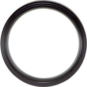 Black Titanium 8 mm Double Stepped-Edge Men's Band. T1018:1010:P