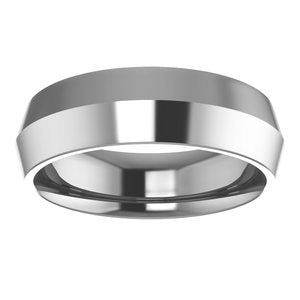 Cobalt 6 mm Men's Comfort-Fit Knife Band. 57901:106:P