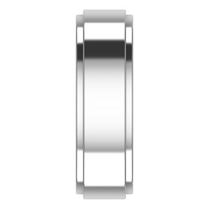 Cobalt 6 mm Men's Stepped-Edge Flat Band. 57903:106:P
