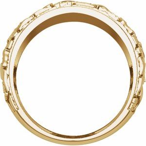 14K Yellow Gold 1/2 CTW Diamond Men's Band. 689068:LG600:P