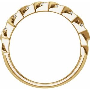 14K Yellow Gold 3/4 CTW Diamond Band. 689041:LG603:P