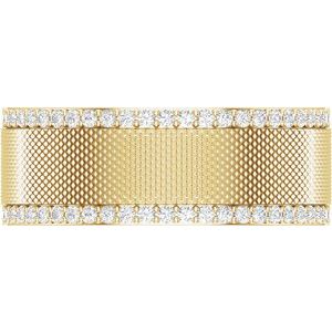 14K Yellow Gold 1/2 CTW Diamond Men's Band. 689040:603:P