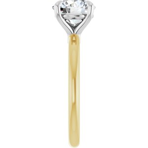 14K Yellow/White Gold 2 CTW Lab-Grown Round Diamond Engagement Ring. 126764:LG6028:P
