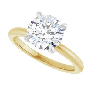 14K Yellow/White Gold 2 CTW Lab-Grown Round Diamond Engagement Ring. 126764:LG6028:P