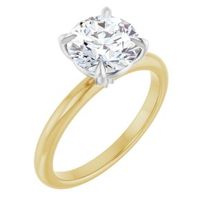 14K Yellow/White Gold 2 CTW Lab-Grown Round Diamond Engagement Ring. 126764:LG6028:P
