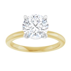 14K Yellow/White Gold 2 CTW Lab-Grown Round Diamond Engagement Ring. 126764:LG6028:P