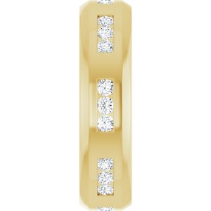 14K Yellow Gold 5/8 CTW Diamond Men's Band. 126631:60002:P