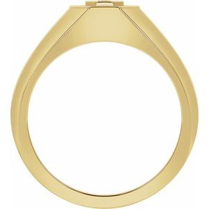 14K Yellow Gold 1/5 CTW Diamond Men's Band. 689204:LG600:P