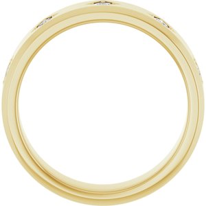 14K Yellow Gold 1.75 mm Square Men's Band. 126880:286:P