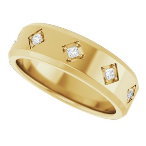 14K Yellow Gold 1.75 mm Square Men's Band. 126880:286:P