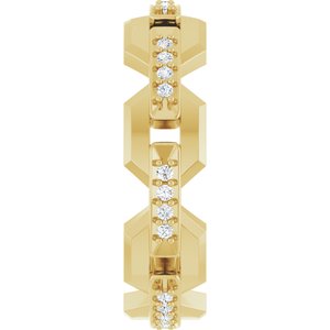 14K Yellow Gold Accented Band. 126784:124:P