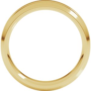 14K Yellow Gold 6 mm Beveled-Edge Grooved Comfort-Fit Flat Band. VBVIR10:1148:P