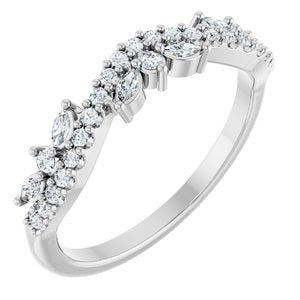 Platinum 1/3 CTW Diamond Anniversary Band. 126918:LG106:P