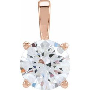 14K Rose Gold 1 1/4 CTW Diamond Pendant. 28392:653:P