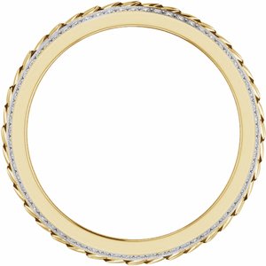 14K Yellow Gold 5/8 CTW Diamond Men's Band. 689242:LG606:P