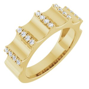 14K Yellow Gold 1/3 CTW Diamond Men's Band. 689240:LG600:P