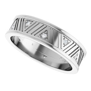 14K White Gold 1.2 mm Round Band. 126638:196:P
