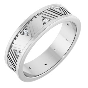 14K White Gold 1.2 mm Round Band. 126638:196:P
