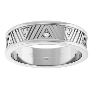 14K White Gold 1.2 mm Round Band. 126638:196:P