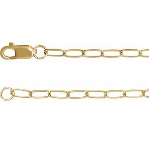 14K Yellow Gold .03 CTW Natural Diamond Cross Charm 7" Bracelet