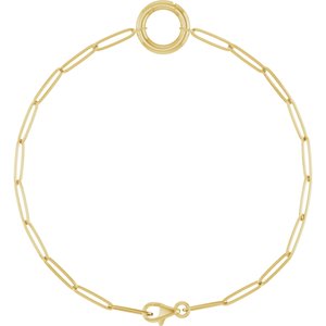 14K Yellow Gold Charm 7" Bracelet