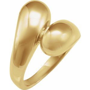 14K Yellow Gold Bypass Ring
. 50501:301494:P