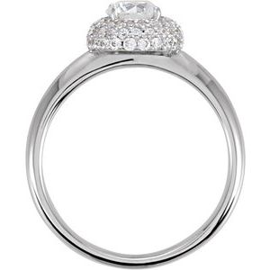 14K White Gold 5.2 mm Round Halo-Style Engagement Ring. 121577:102:P