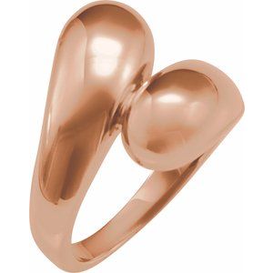 14K Rose Gold Bypass Ring
. 50501:301479:P