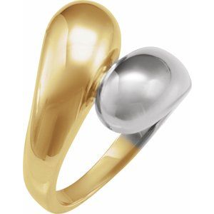 14K Yellow/White Gold Bypass Ring
. 50501:301473:P