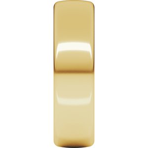 14K Yellow Gold 6 mm Heavyweight Comfort-Fit European-Style Band. EH10:2623:P