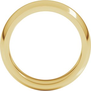14K Yellow Gold 6 mm Heavyweight Half Round Band. HRH10:5123:P